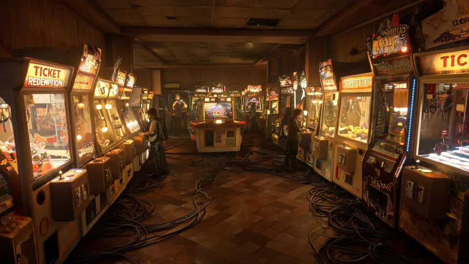 Old arcade lighting